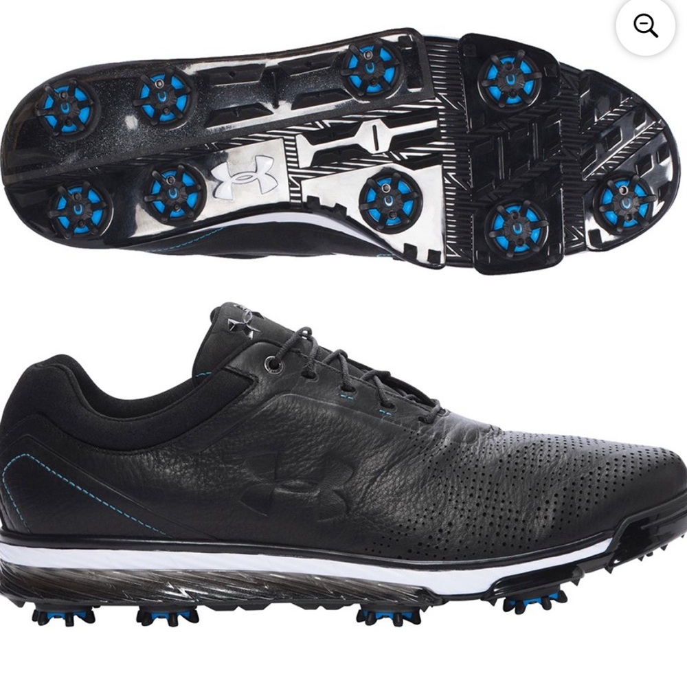 Black leather golf shoes men’s size 13